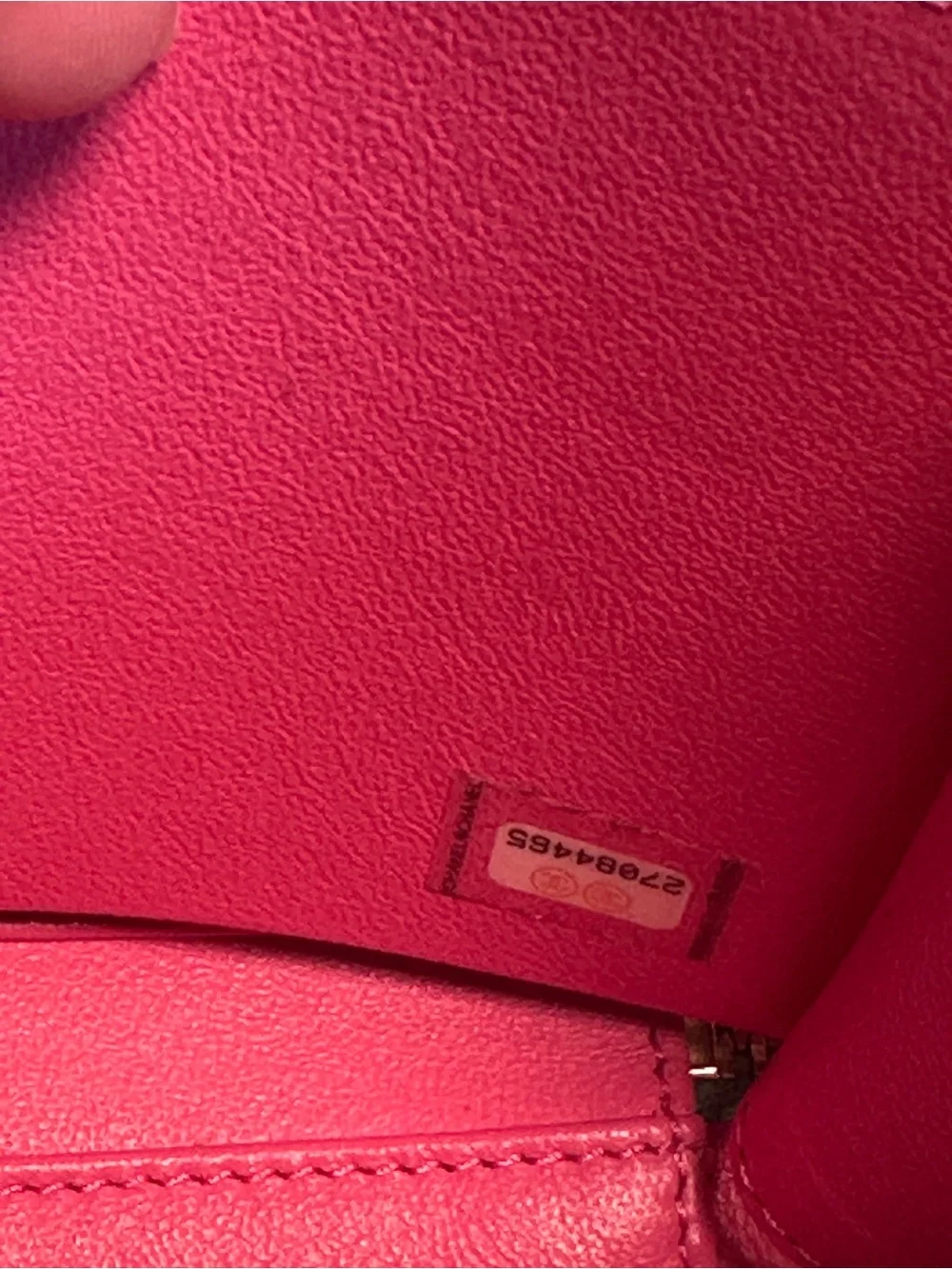 Chanel CC Filigree Small Vanity Case Pink Green Caviar Leather Crossbody